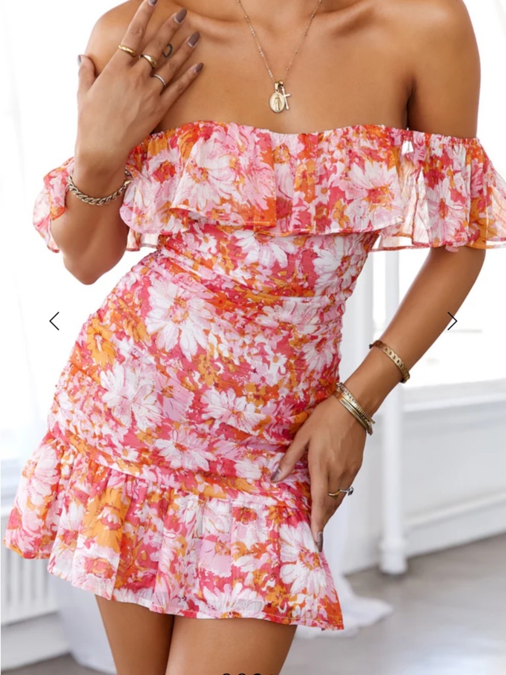Hello Molly Mini Off the Shoulder Dress